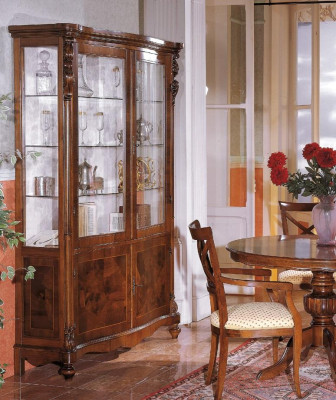Luxury Wardrobe Wood Furniture Cabinets Display case Shelf Filing cabinet Glass cabinet Antique
