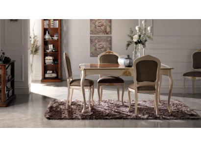 Table Real Wood Classic Baroque Antique Style Dining table Table Real Wood