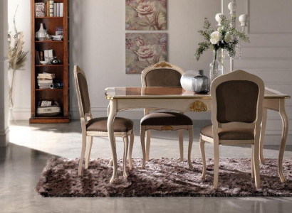 Table Real Wood Classic Baroque Antique Style Dining table Table Real Wood