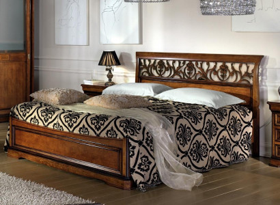 Luxury Bed Wood Bedroom Set Beds 2x Bedside table Console Side table 3pcs