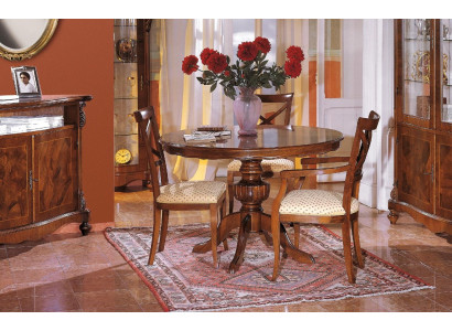 Design Dining Room Round Table Set Suite 4 Piece Sets Italian Furniture Complete