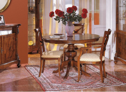 Design Dining Room Round Table Set Suite 4 Piece Sets Italian Furniture Complete