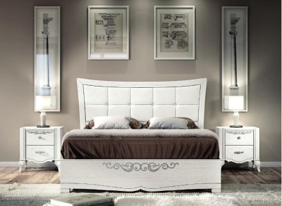 Double bed Bed Luxury Beds Wood Bed frame e Bed frame White Design Modern new