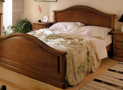 Buy a large double bed in a classic, simple style from natural wood