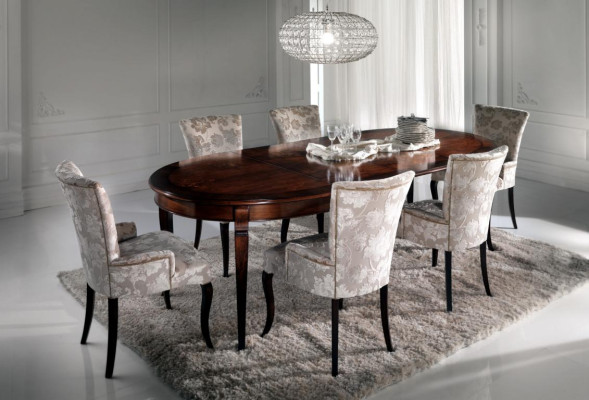 Luxury Dining table Italian Design Furniture Furnishings Tables Solid wood Table new