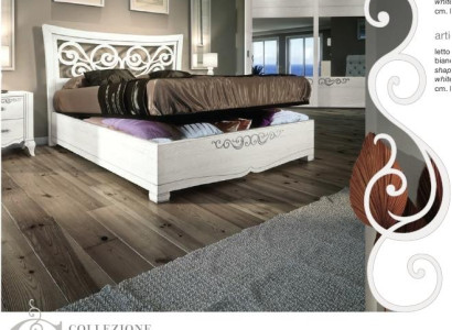 Bed frame e Double bed Bed Luxury Beds Wood Bed Frame White Design Modern new