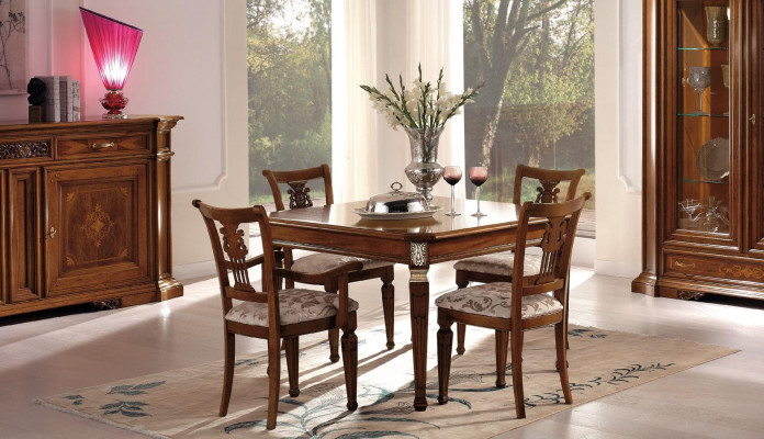 Luxury Dining table Extendable Table Wood Tables Modern Dining room Design Italy