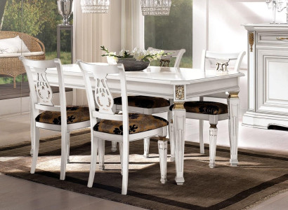 Set 4x Chair Chairs Armchair Dining room Suite Wood Modern Group Armchair Furniture