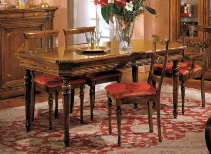 Set 4x Chair Chairs Armchair Dining room Suite Wood Modern Group Armchair Furniture