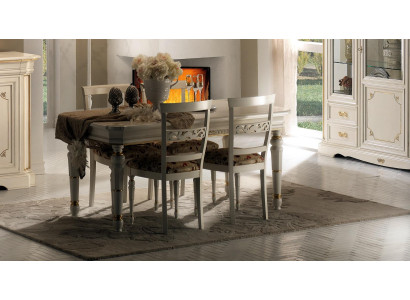 Chairs Chair Wood Luxury Seat Set 4x Armchair Dining room chair Dining room