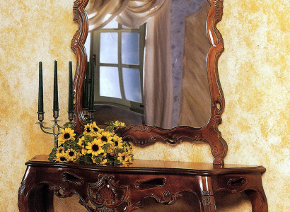 Mirror console country house style Console Dressing table with Mirror Console table Brown