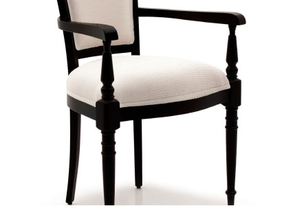 Dining room Wood Chairs Upholstery with Armrest Lehn Chair Brown Design Living room