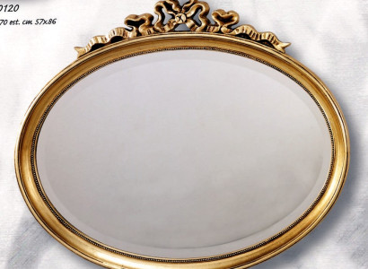 Mirror Classic r Wood Oval Wall mirror Mirror Design Gold Living room new