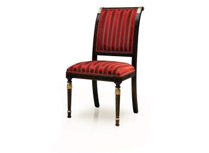 Chair Seat Upholstery Chair Italy Luxury Dining room Chairs Textile Wood 1x armchair