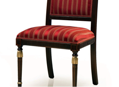 Chair Seat Upholstery Chair Italy Luxury Dining room Chairs Textile Wood 1x armchair