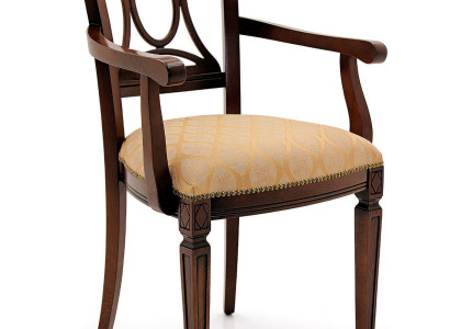 Design Upholstery Chair Seat Office Dining room Wood Chair with Armrest Classic new