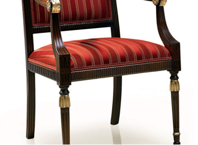 Dining room Wood Chairs Upholstery with Armrest Chair Red Design Living room armchair