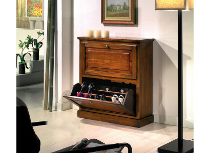 Shoe cabinet 2 compartment Chest of drawers Real wood Furniture Furniture Wardrobe Shoe Shelf Shelves new