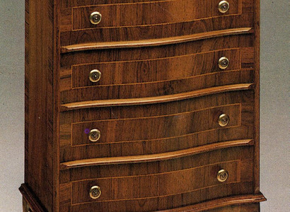 Modern chest of drawers in brown - 5 drawers bedroom wardrobe versatile new