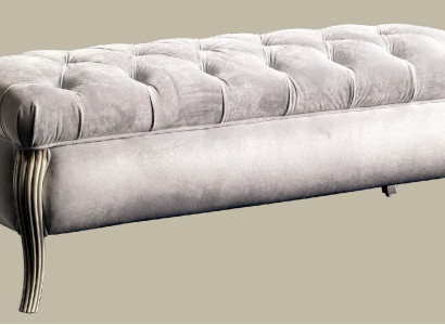 Chesterfield Design Stool Oval Pouf Footstool Furniture Upholstered Stool Stool