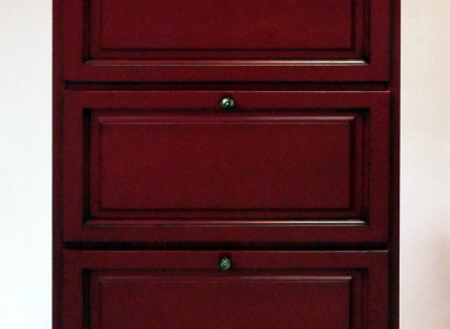 Shoe cabinet 3 compartment Chest of drawers Real wood Solid Furniture Shoe tipper Shoe rack Shelf