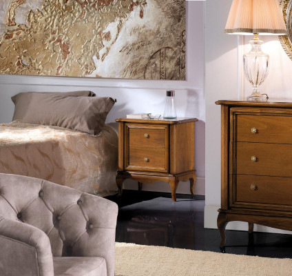 Bedside table Consoles Bedroom Side table Modern Design Furniture Wood brown