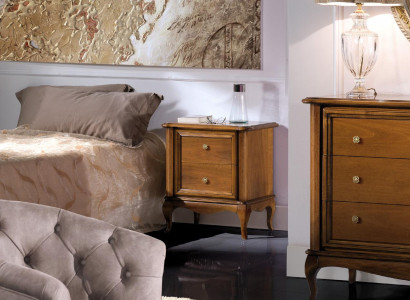 Bedside table Consoles Bedroom Side table Modern Design Furniture Wood brown