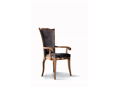 Dining room chair Art Deco armrest Dining room Chairs Design Textile luxury armchair