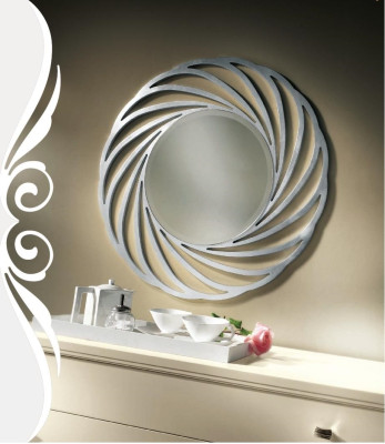 Mirror Hanging Mirror Wood Modern Wall mirror Furniture Mirror Design 90x90 new