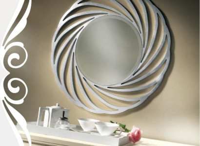 Mirror Hanging Mirror Wood Modern Wall mirror Furniture Mirror Design 90x90 new