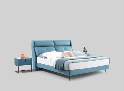 Beds Double Hotel Sleep Room Wood new 180x200cm Bed Upholstery Design