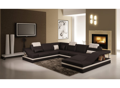 Designer Couch U-shape Corner sofa Upholstery Couch Leather Sets Living landscape new