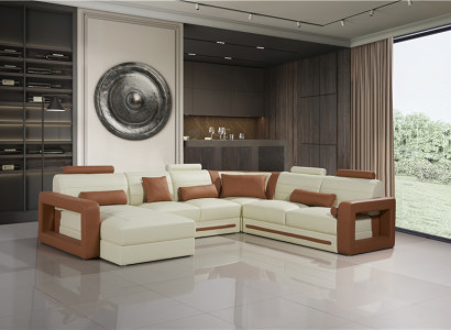 Designer Couch U-shape Corner sofa Upholstery Couch Leather Sets Living landscape new
