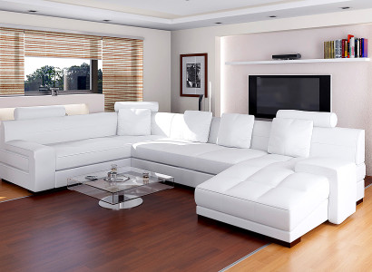 Living landscape Corner sofa Sofa Couch Upholstery Seat Suite Sofas Couches