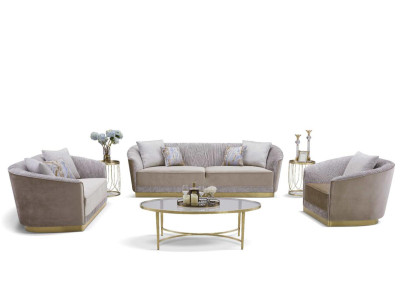 Sofa set 3+2+1 fabric sofa sofa couch seater textile fabric upholstery group leather