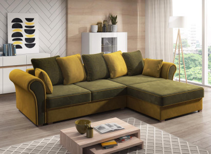 Designer Living landscape L-shape Couch Corner sofa Upholstery Suite Sofa Corner suite
