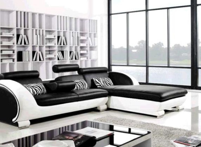 Corner sofa Sofa set Leather Sofa Couch Corner Upholstery Stool Set Complete