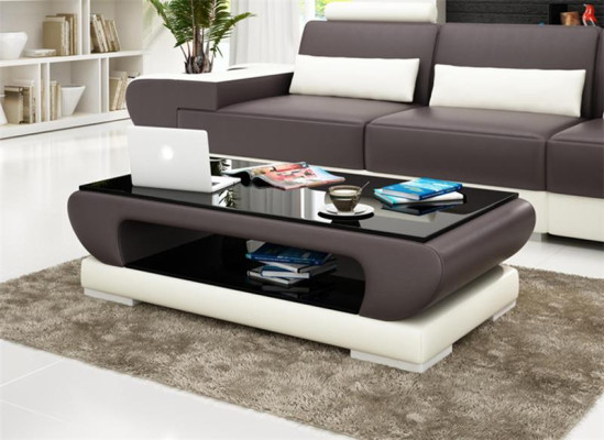 Design Glass Table Leather Couch Table Tables Glass Sofa Living room tables