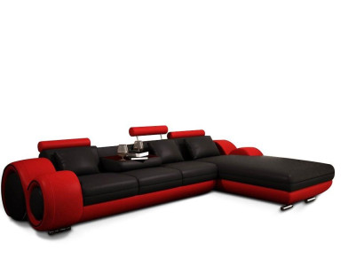 Corner sofa Sofa Couch Upholstery Living landscape Leather Corner Sofas Suite