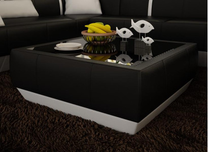 Upholstered Sofa Tables Black Coffee Table Glass Table Side Modern