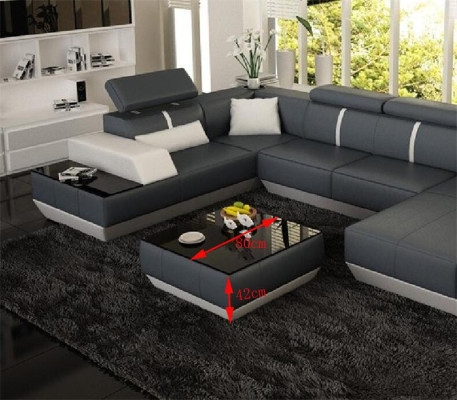Upholstered Sofa Tables Black Coffee Table Glass Table Side Modern