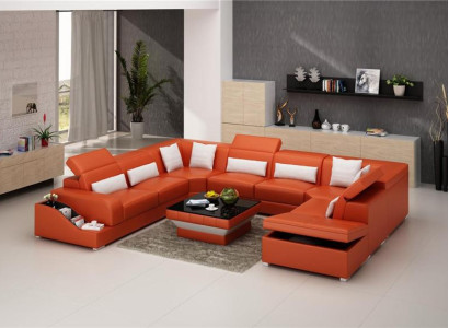 Leather Sofa Tables Black Coffee table Glass table Square table
