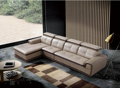 Leather Couch Corner Sofa Seat Upholstery Suite Living Room Landscape Sofas