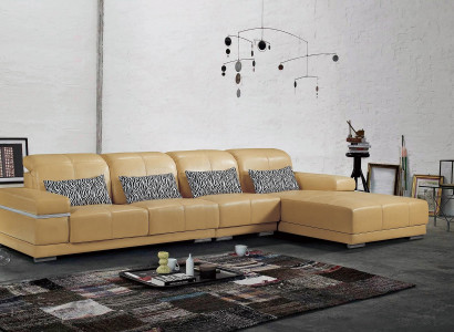 Couch Corner Sofa Leather Seat Upholstery Suite Living Room Landscape Sofas