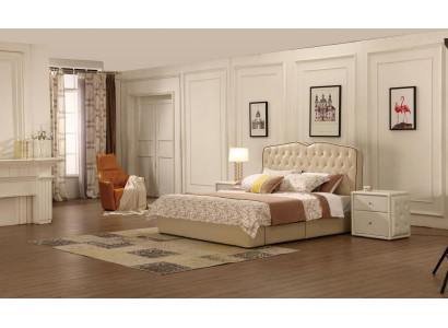 Modern Design Hotel Beds Bed XXL Luxury Double Leather Chesterfield