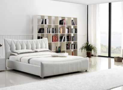 Modern Design Bed XXL Beds Hotel Luxury Style Double Leather 140 160