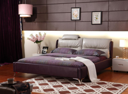 Modern Luxury Design Bed XXL Beds Style Decor Hotel Double Leather 140 160