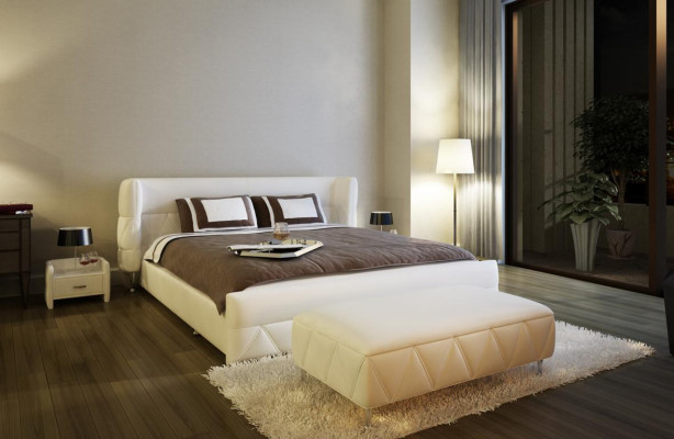 Modern Design Bed Hotel XXL Beds Luxury Style Double Leather 140 160 180x200cm