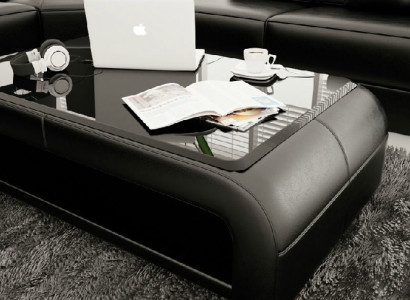 Sofa table design table living room glass leather couch side sofa coffee