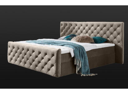 Chesterfield Velvet Beds Double bed 160x200 Design Beds Hotel Furnishings